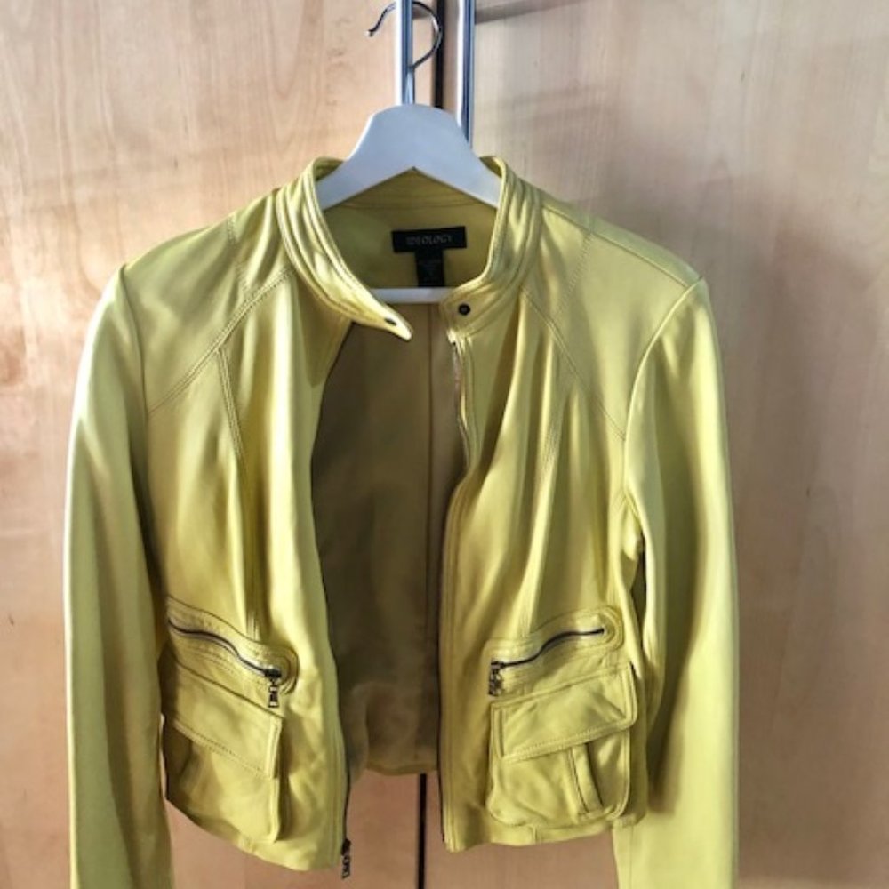 Yellow Leather Jacket